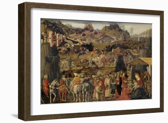 The Adoration of the Magi, C.1480-Cosimo Rosselli-Framed Giclee Print