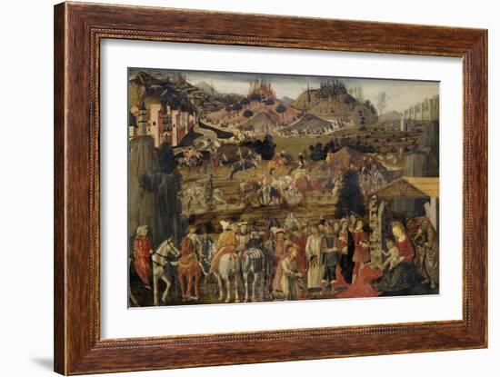 The Adoration of the Magi, C.1480-Cosimo Rosselli-Framed Giclee Print