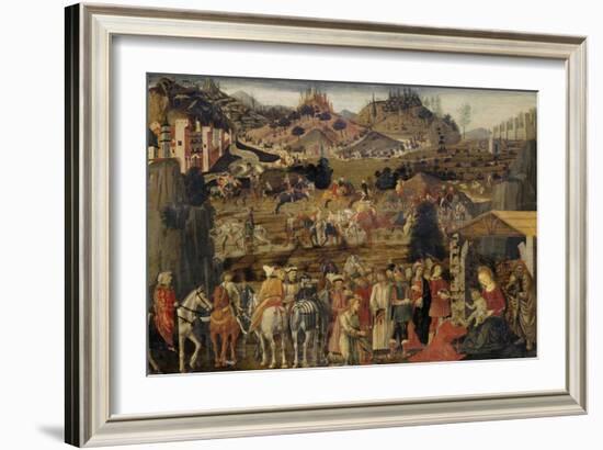 The Adoration of the Magi, C.1480-Cosimo Rosselli-Framed Giclee Print