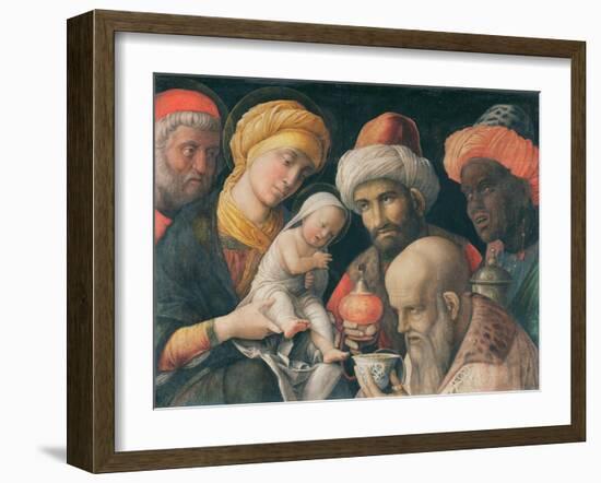 The Adoration of the Magi, C. 1500-Andrea Mantegna-Framed Giclee Print