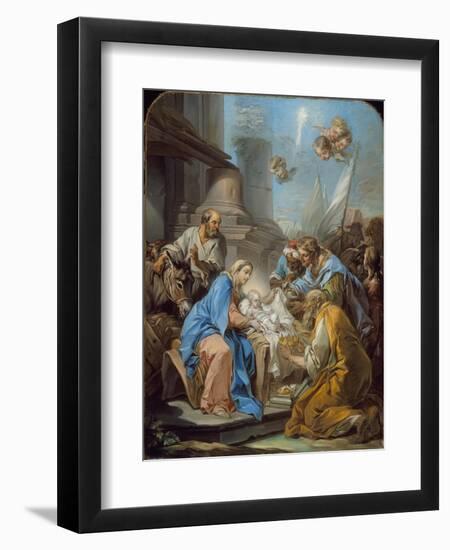 The Adoration of the Magi, c.1760-Carle van Loo-Framed Giclee Print