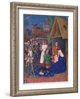 'The Adoration of the Magi', c1455, (1939)-Jean Fouquet-Framed Giclee Print