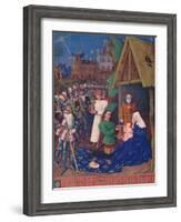 'The Adoration of the Magi', c1455, (1939)-Jean Fouquet-Framed Giclee Print