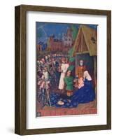 'The Adoration of the Magi', c1455, (1939)-Jean Fouquet-Framed Giclee Print