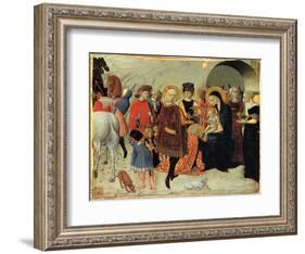 The Adoration of the Magi, Ca 1435-Sassetta-Framed Giclee Print