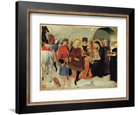 The Adoration of the Magi, Ca 1435-Sassetta-Framed Giclee Print