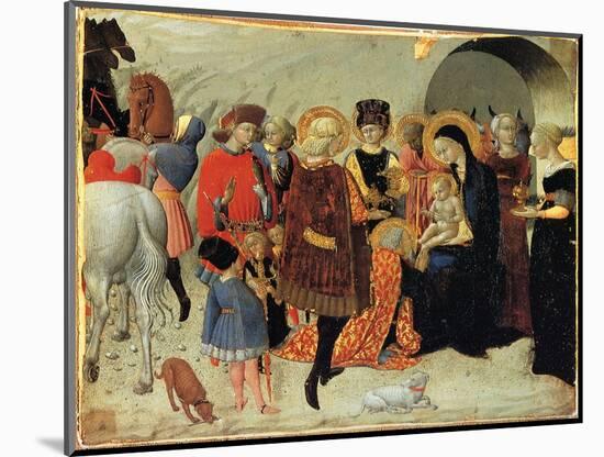 The Adoration of the Magi, Ca 1435-Sassetta-Mounted Giclee Print