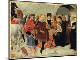 The Adoration of the Magi, Ca 1435-Sassetta-Mounted Giclee Print