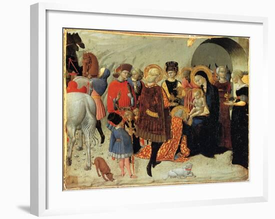 The Adoration of the Magi, Ca 1435-Sassetta-Framed Giclee Print