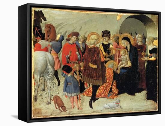 The Adoration of the Magi, Ca 1435-Sassetta-Framed Stretched Canvas