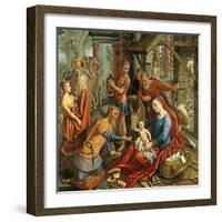 The Adoration of the Magi, Central Panel, C.1560-Pieter Aertsen-Framed Giclee Print
