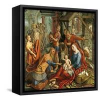 The Adoration of the Magi, Central Panel, C.1560-Pieter Aertsen-Framed Stretched Canvas