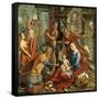 The Adoration of the Magi, Central Panel, C.1560-Pieter Aertsen-Framed Stretched Canvas
