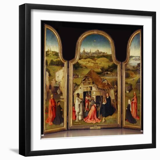 The Adoration of the Magi (Central Panel)-Hieronymus Bosch-Framed Giclee Print