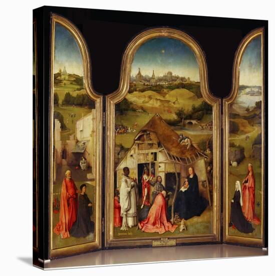 The Adoration of the Magi (Central Panel)-Hieronymus Bosch-Stretched Canvas