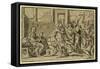 The Adoration of the Magi. Chiaroscuro Woodcut-null-Framed Stretched Canvas
