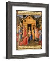 The Adoration of the Magi, Detail from Panel One of the Silver Treasury of Santissima Annunziata-Fra Angelico-Framed Giclee Print