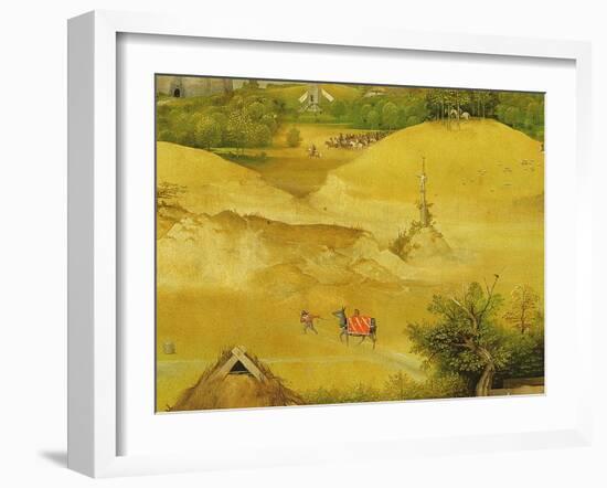 The Adoration of the Magi, Detail of Background Figures, 1510 (Detail of 3427)-Hieronymus Bosch-Framed Giclee Print