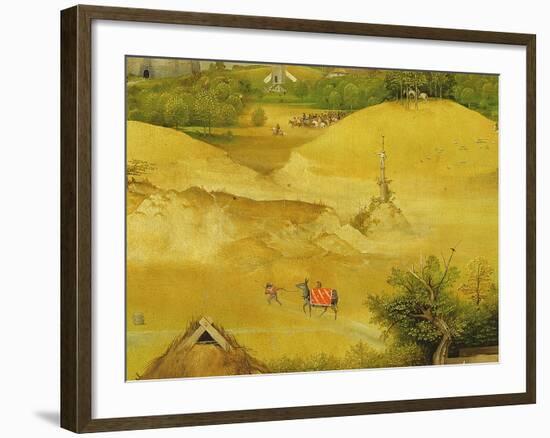 The Adoration of the Magi, Detail of Background Figures, 1510 (Detail of 3427)-Hieronymus Bosch-Framed Giclee Print