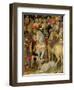 The Adoration of the Magi, Detail of Riders, Horses and Dog, 1423-Gentile Da Fabriano-Framed Premium Giclee Print