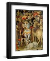 The Adoration of the Magi, Detail of Riders, Horses and Dog, 1423-Gentile Da Fabriano-Framed Premium Giclee Print