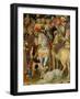 The Adoration of the Magi, Detail of Riders, Horses and Dog, 1423-Gentile Da Fabriano-Framed Giclee Print