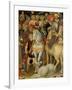 The Adoration of the Magi, Detail of Riders, Horses and Dog, 1423-Gentile Da Fabriano-Framed Giclee Print