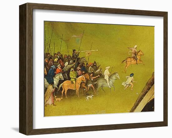 The Adoration of the Magi, Detail of the Background, 1510 (Detail of 3427)-Hieronymus Bosch-Framed Giclee Print