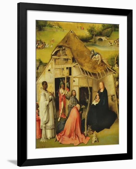 The Adoration of the Magi, Detail of the Central Panel, 1510-Hieronymus Bosch-Framed Giclee Print