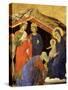 The Adoration of the Magi, Detail of the Maesta Altarpiece, Ca 1308-1311-Duccio di Buoninsegna-Stretched Canvas