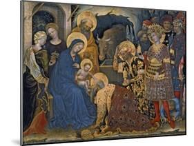 The Adoration of the Magi, Detail of Virgin and Child with Three Kings, 1423-Gentile Da Fabriano-Mounted Giclee Print