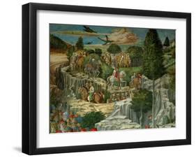 The Adoration of the Magi. Fresco (1459).-Benozzo Gozzoli-Framed Giclee Print