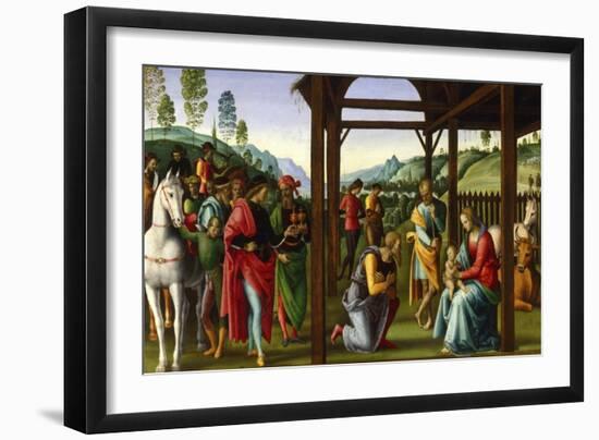 The Adoration of the Magi, Late 15th-Early 16th Century-Perugino-Framed Giclee Print