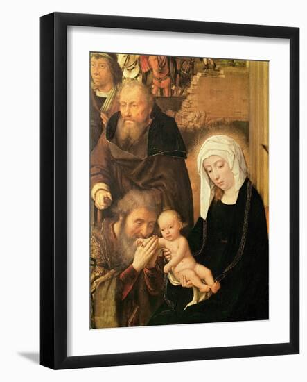 The Adoration of the Magi (Oil on Oak Panel)-Gerard David-Framed Giclee Print