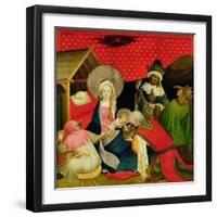 The Adoration of the Magi, Panel from St. Thomas Altar from St. John's Church, Hamburg, Begun 1424-Master Francke-Framed Giclee Print