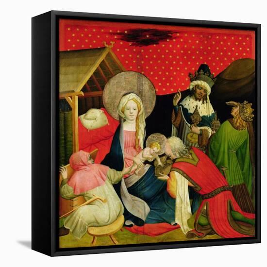 The Adoration of the Magi, Panel from St. Thomas Altar from St. John's Church, Hamburg, Begun 1424-Master Francke-Framed Stretched Canvas