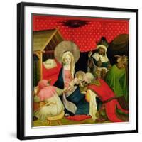 The Adoration of the Magi, Panel from St. Thomas Altar from St. John's Church, Hamburg, Begun 1424-Master Francke-Framed Giclee Print