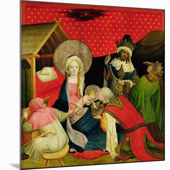 The Adoration of the Magi, Panel from St. Thomas Altar from St. John's Church, Hamburg, Begun 1424-Master Francke-Mounted Giclee Print