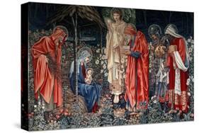 The Adoration of the Magi, Tapestry, 1890-Morris & Co-Stretched Canvas