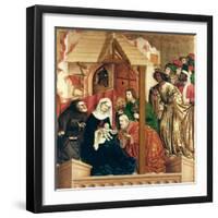 The Adoration of the Magi, the Wings of the Wurzach Altar, 1437-Hans Multscher-Framed Premium Giclee Print