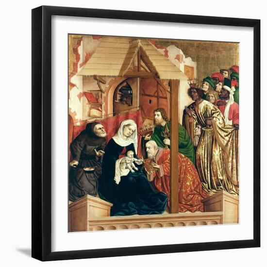 The Adoration of the Magi, the Wings of the Wurzach Altar, 1437-Hans Multscher-Framed Giclee Print