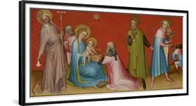 The Adoration of the Magi with Saint Anthony Abbot-Franco Flemish Master-Framed Art Print