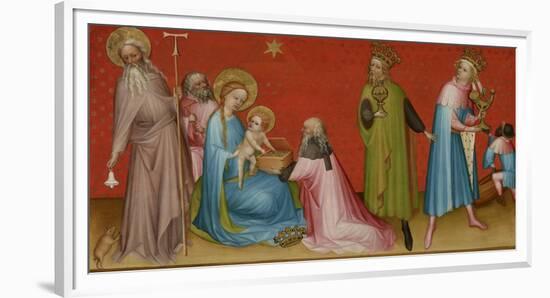 The Adoration of the Magi with Saint Anthony Abbot-Franco Flemish Master-Framed Art Print