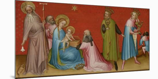 The Adoration of the Magi with Saint Anthony Abbot-Franco Flemish Master-Mounted Art Print