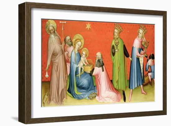 The Adoration of the Magi with St Anthony Abbot, 1400-10-German School-Framed Giclee Print