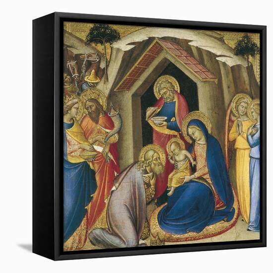 The Adoration of the Magi-Luca di Tommè-Framed Stretched Canvas