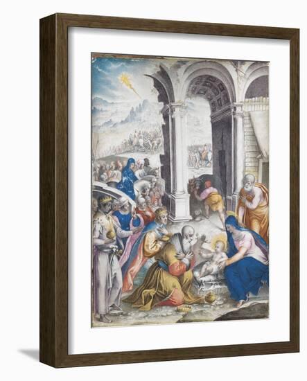 The Adoration of the Magi-Giulio Clovio-Framed Giclee Print