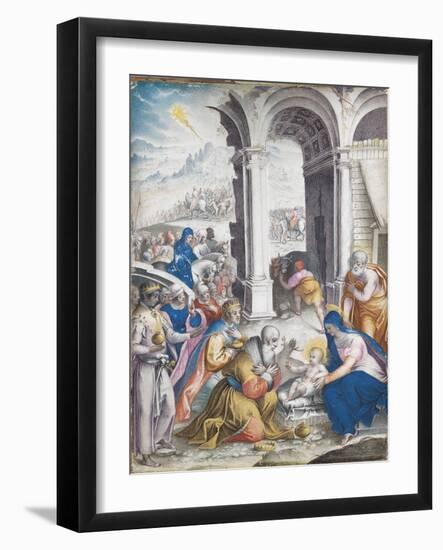 The Adoration of the Magi-Giulio Clovio-Framed Giclee Print