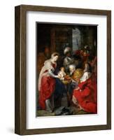 The Adoration of the Magi-Peter Paul Rubens-Framed Giclee Print