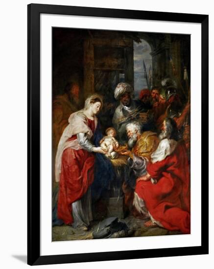 The Adoration of the Magi-Peter Paul Rubens-Framed Giclee Print